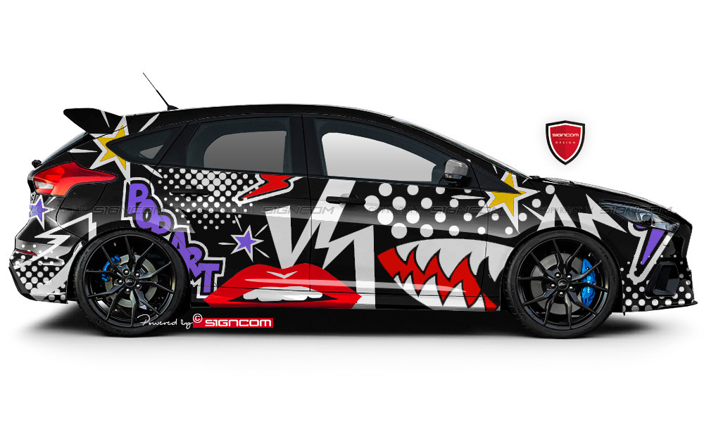 Stickerbomb Car Wrap Folie — Autoaufkleber 24 - carstyling and more