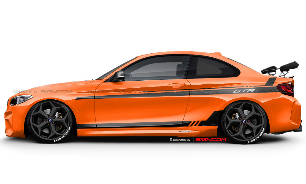 Auto Seitendekor Set 93 | Car Side Graphic Kit 93