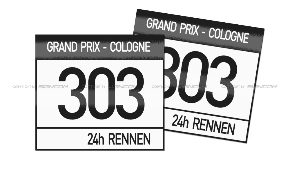 Motorsport Startnummer Tafel 08