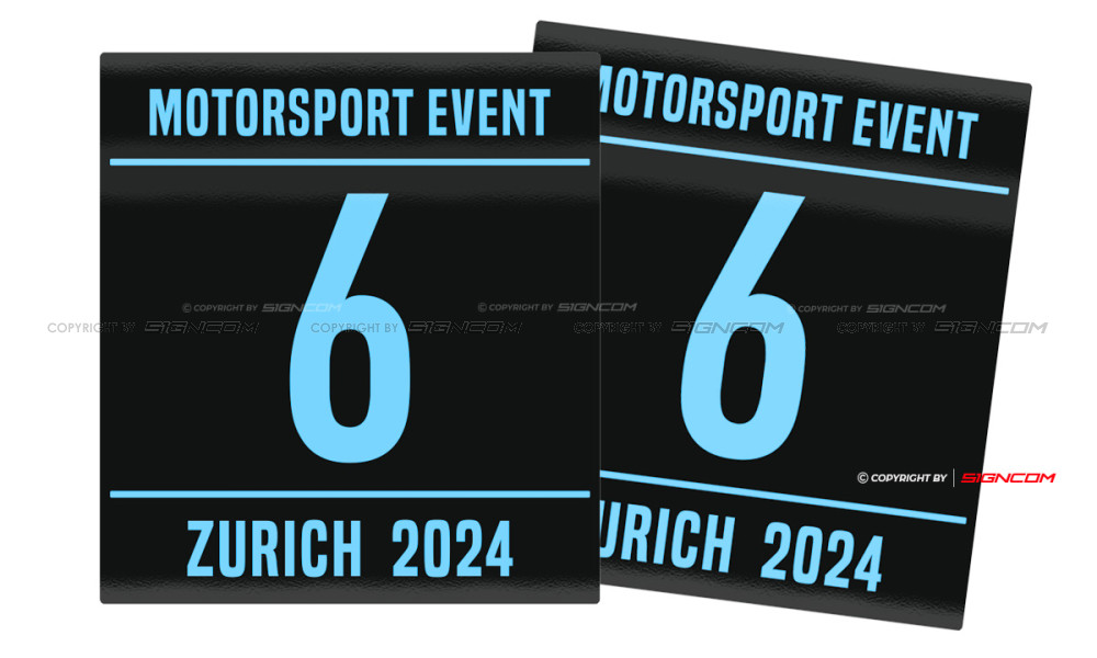 Motorsport Startnummer 17 | Motorsport Race Number 17