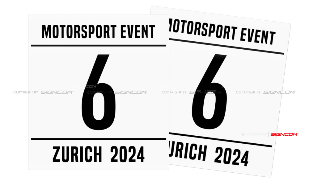 Motorsport Startnummer 17 | Motorsport Race Number 17