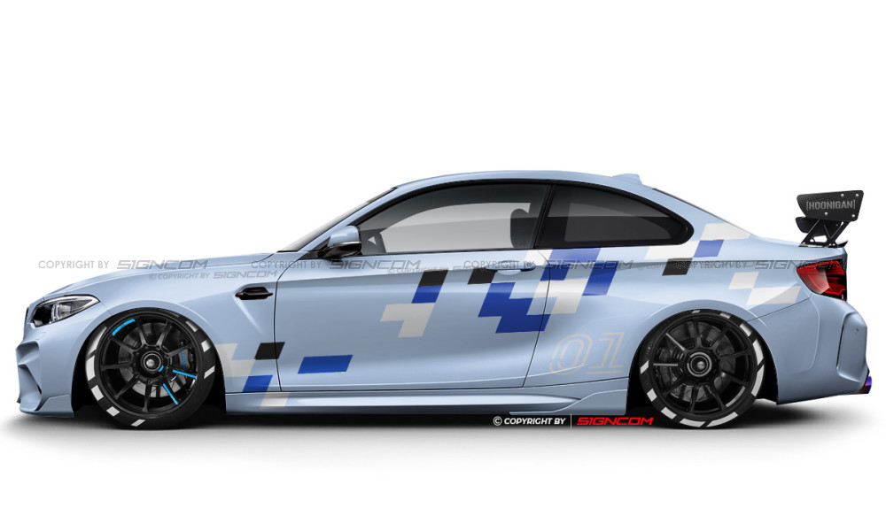 Camouflage Aufkleber Set V16 | Camouflage Car Graphic Kit V16