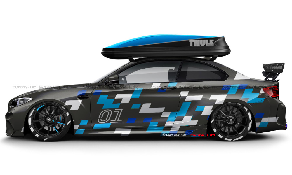 Camouflage Aufkleber Set V17 | Camouflage Car Graphic Kit V17