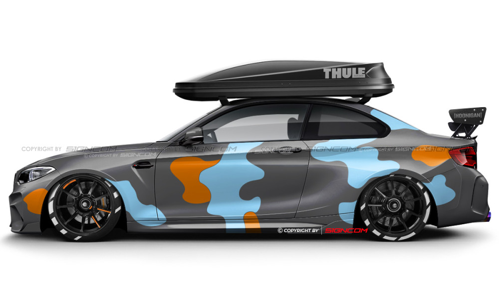 Camouflage Aufkleber Set V19 | Camouflage Car Graphic Kit V19