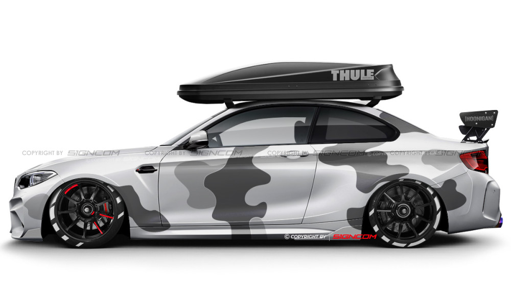 Camouflage Aufkleber Set V19 | Camouflage Car Graphic Kit V19