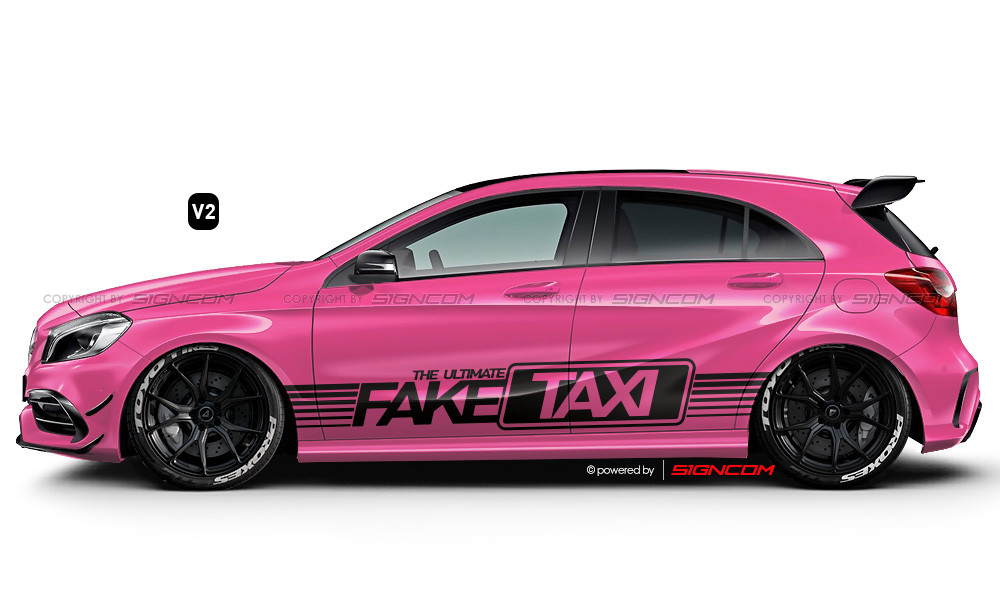 Fake Racing Aufkleber Set 01 | Fake Racing Car Graphic Kit 01