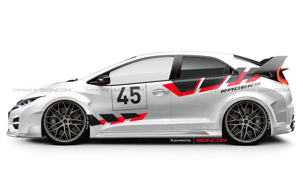 Race Art Aufkleber Set 09 Advance | Racing Art Car Graphic Kit 09 Advance