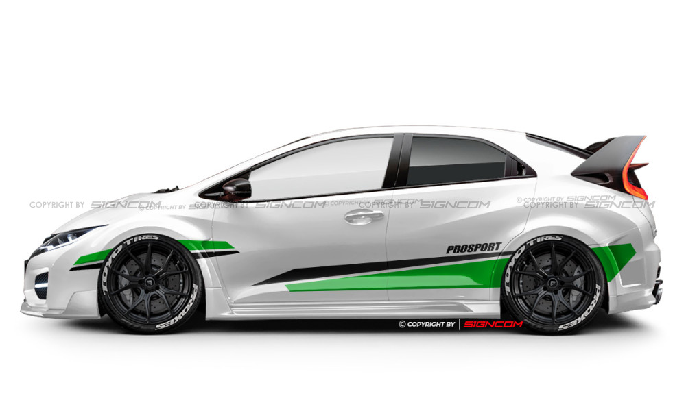 Race Art Aufkleber Set 35 | Racing Art Car Graphic Kit 35 - Thirty five
