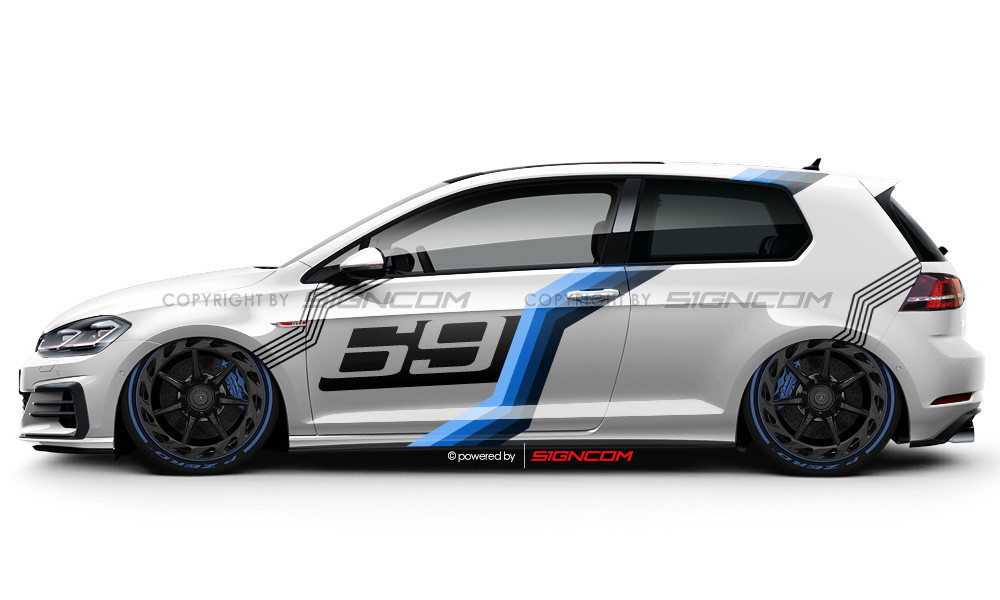 Art Performance Aufkleber Set 08 / Art Performance Car Graphic Kit 08 - Zero Eight