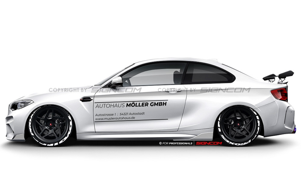 Firmenwagen Beschriftungssatz Pro 05 five