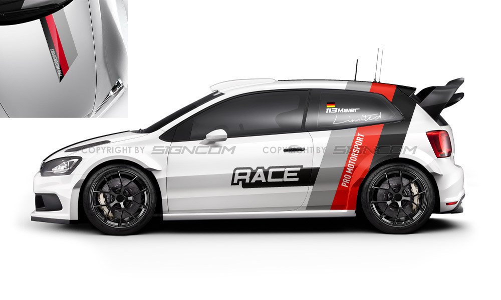 Auto Motorsport Set 13 Pro + Rennstreifen