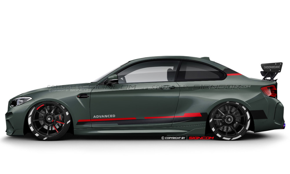 Auto Seitenstreifen Set 95 | Car Stripe Kit 95