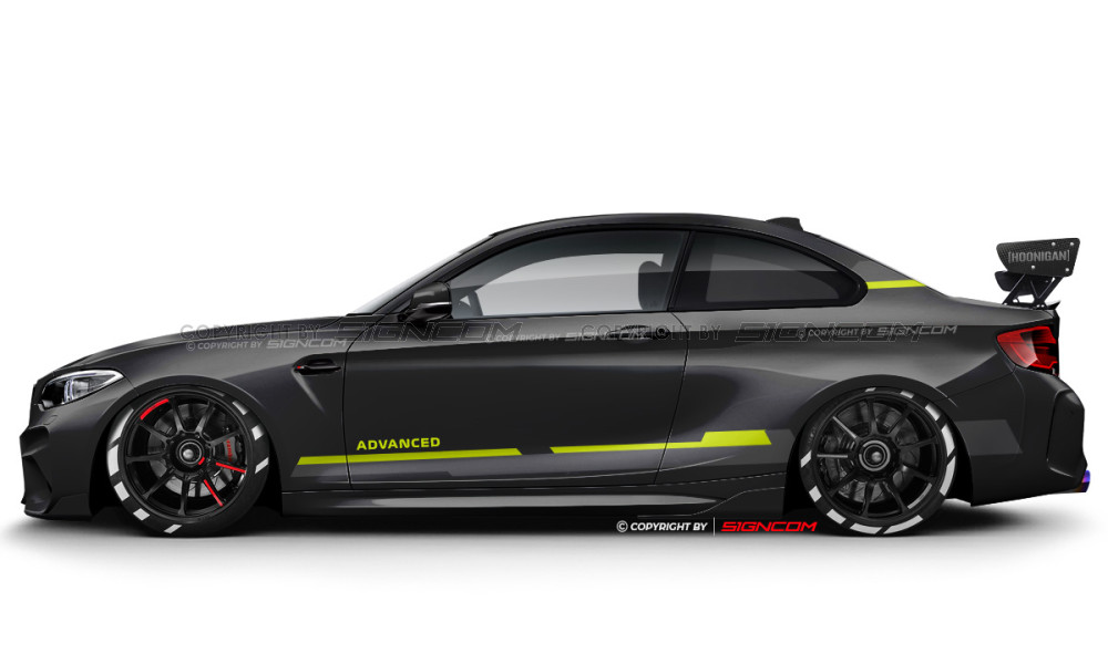 Auto Seitenstreifen Set 95 | Car Stripe Kit 95