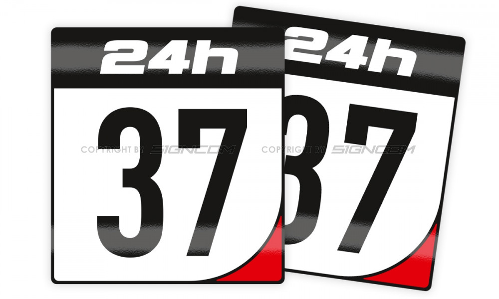 Startnummer Aufkleber wählbar Racing Nummern Sticker  Autoaufkleber 2J059_2 