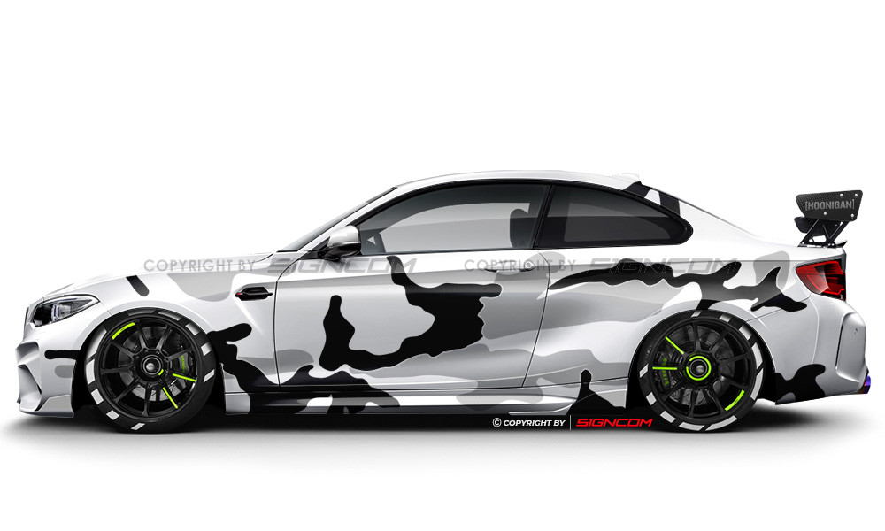 Camouflage Aufkleber Set V1 | Camouflage Car Graphic Kit V1