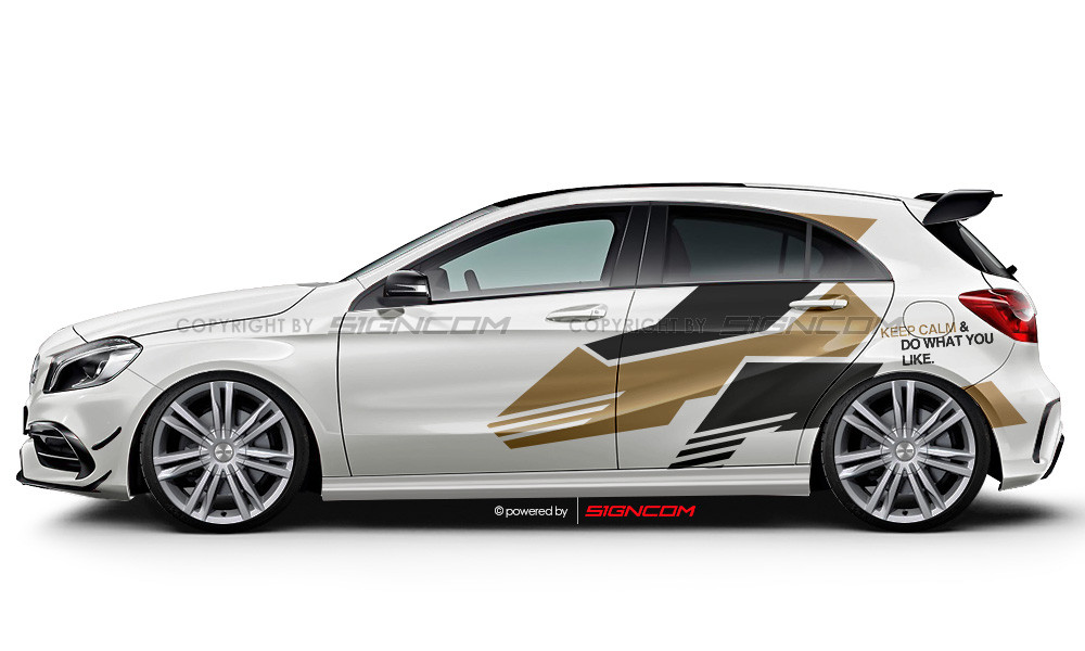 Camouflage Aufkleber Set V10 | Camouflage Car Graphic Kit V10