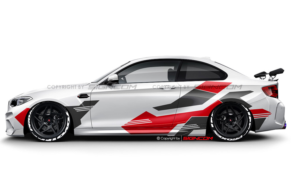 Camouflage Aufkleber Set V14 | Camouflage Car Graphic Kit V14