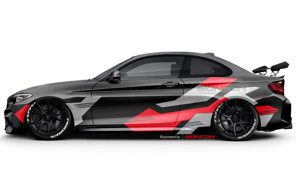 Camouflage Aufkleber Set V14 | Camouflage Car Graphic Kit V14