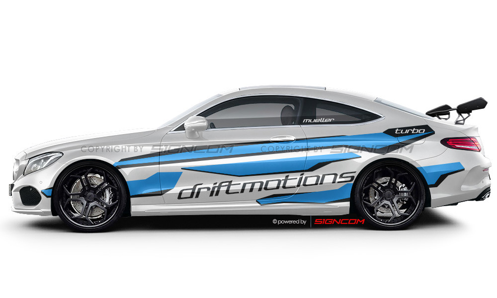 Camouflage Aufkleber Set V8 | Camouflage Car Graphic Kit V8