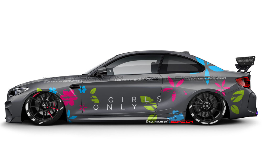 Girls Power Set 01 | Girls Power Car Graphic Kit 01- Zero One