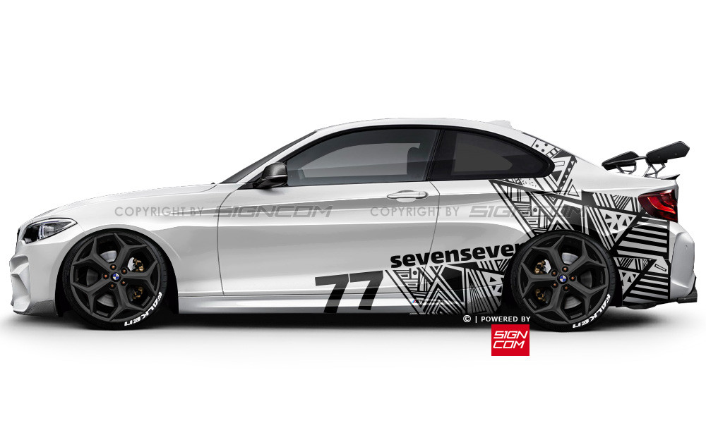 Pop Art Autoaufkleber Set 03