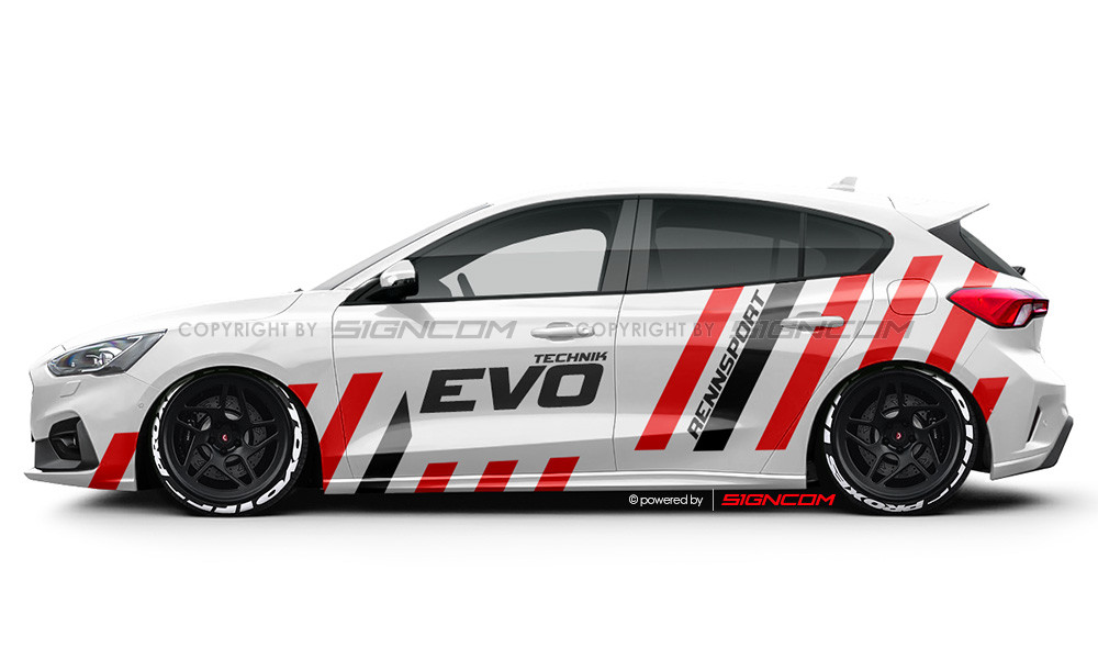 Race Art Aufkleber Set 17 | Racing Art Car Graphic Kit 17
