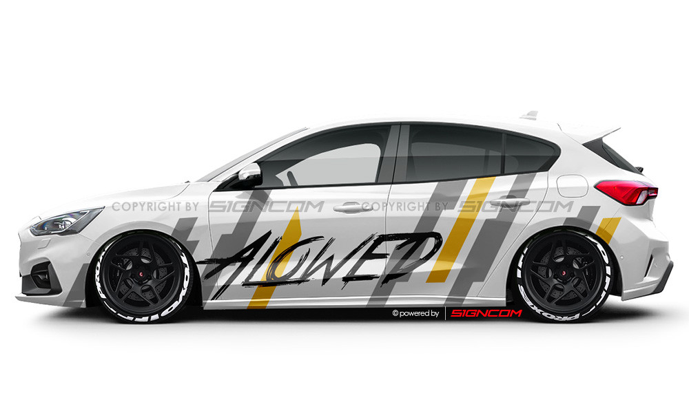Race Art Aufkleber Set 18 | Racing Art Car Graphic Kit 18