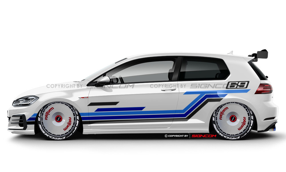 Race Art Aufkleber Set 23 | Racing Art Car Graphic Kit 23 - Twenty Three