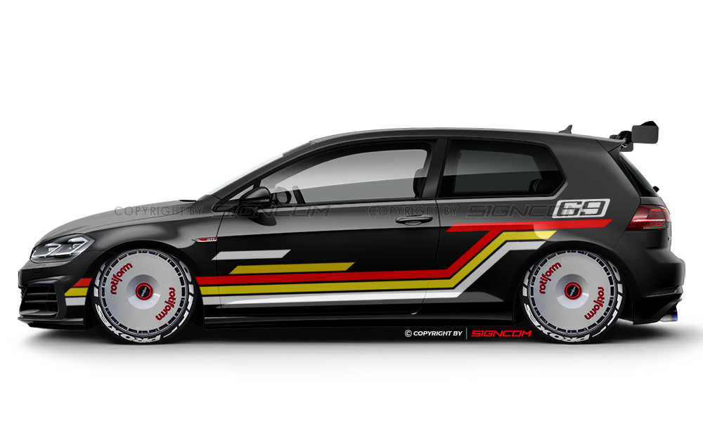 Race Art Aufkleber Set 23 | Racing Art Car Graphic Kit 23 - Twenty Three