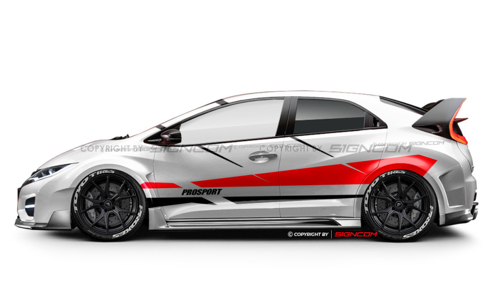 Race Art Aufkleber Set 34 | Racing Art Car Graphic Kit 34 - Thirty four