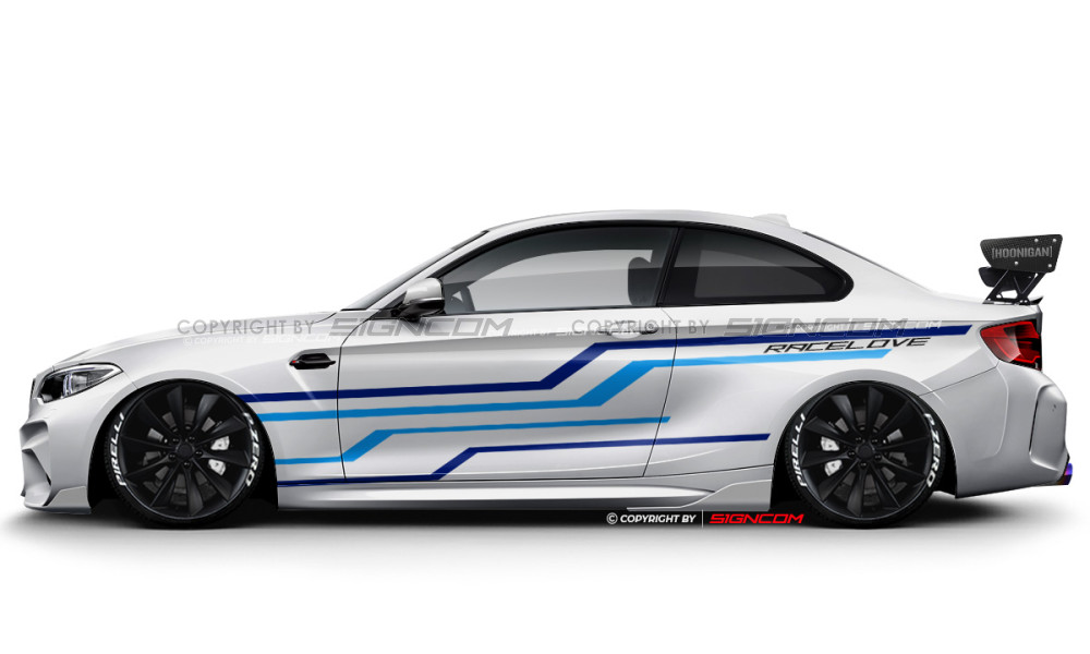 Race Art Aufkleber Set 01 | Racing Art Car Graphic Kit 01