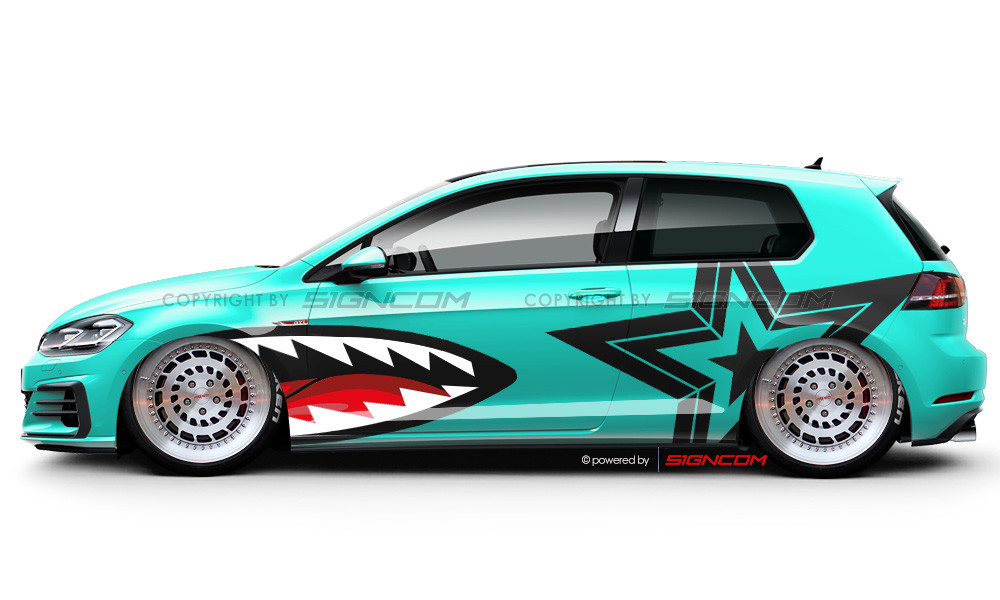 Race Art Aufkleber Set 04 | Racing Art Car Graphic Kit 04