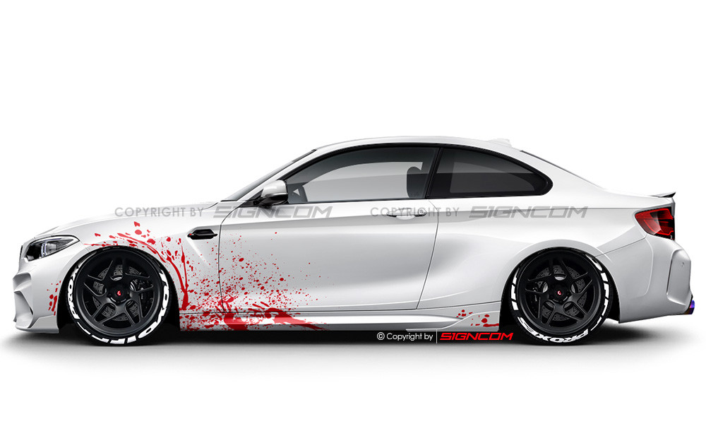 WTF Farbspritzer / Farbflecken Aufkleber Set 01